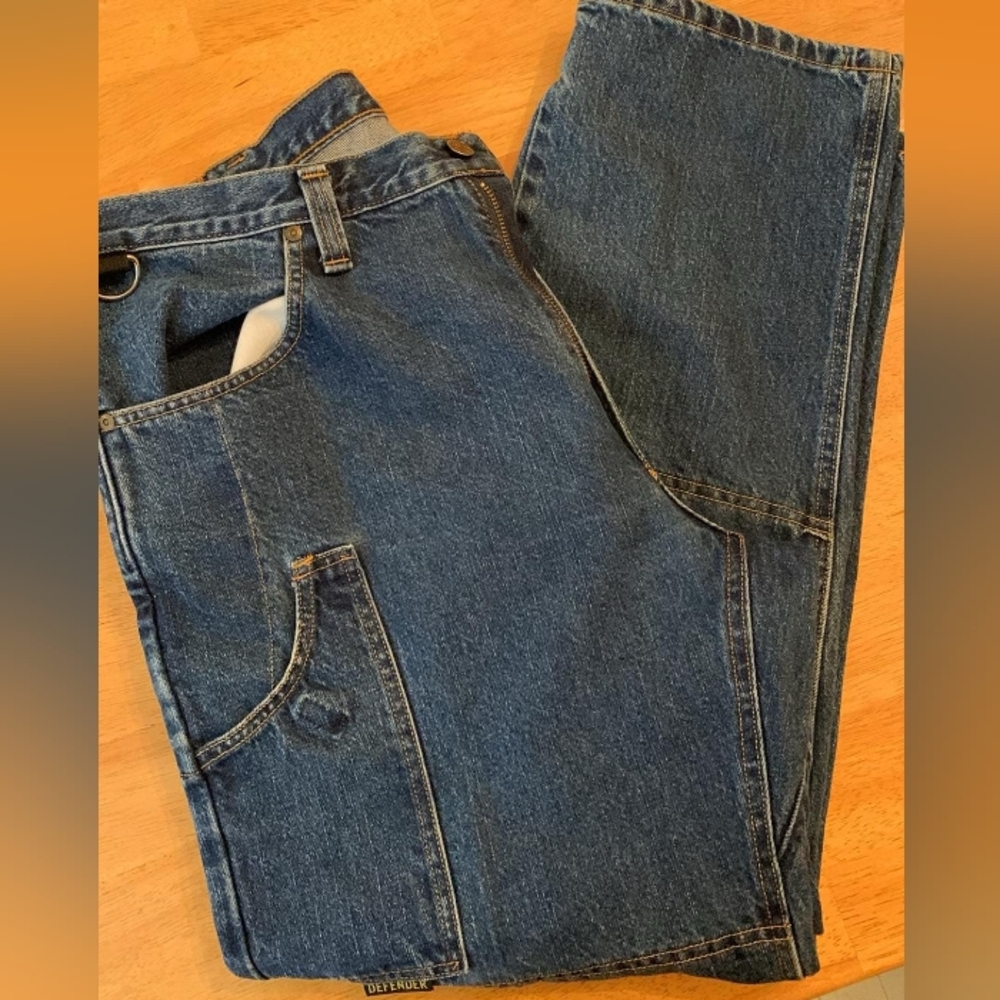Diamond Gusset with DuPont Kevlar Motorcycle Jeans Size 39x29 - Picture 3 of 15